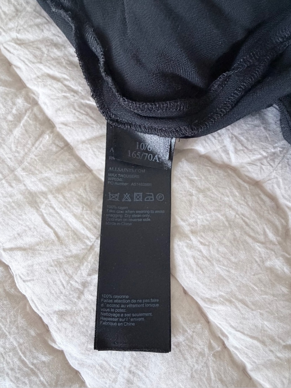 ALLSAINTS | Wide Leg Trousers High Rise | US 8 | NWOT - Picture 8 of 11